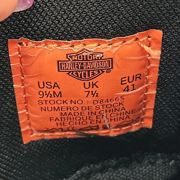 Harley-Davidson Womens Black Howell Harness Biker Boots Waterproof, sz 9.5 - Picture 14 of 14